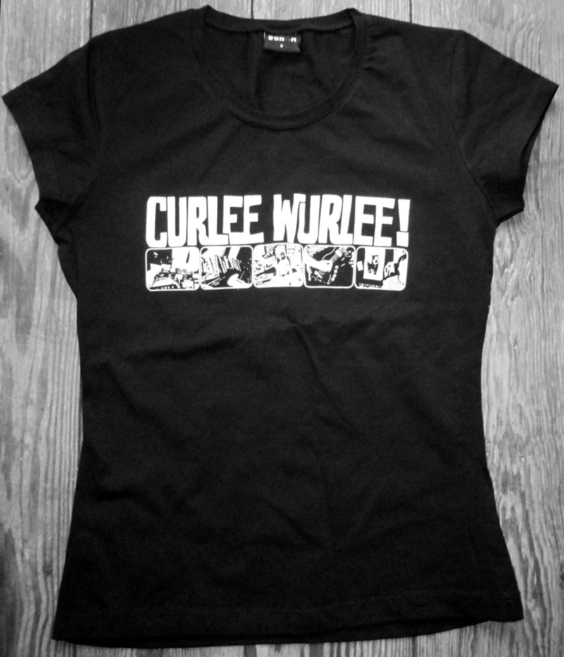 GIRL Shirt - CURLEE WURLEE! Logo / black-S