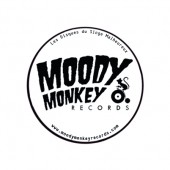 MOODY MONKEY RECORDS Badge / new b&w design 2016