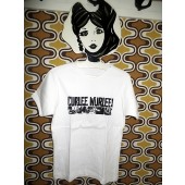 GIRL Shirt - CURLEE WURLEE! Logo / white-S